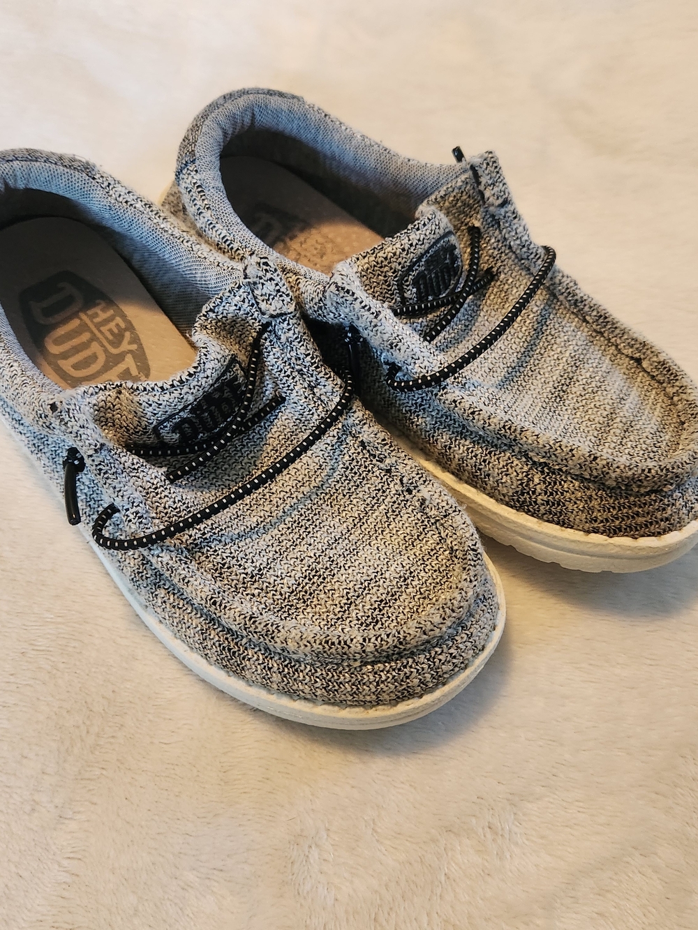Hey Dude Wally Knit Slip-On Shoes in Heather Grey